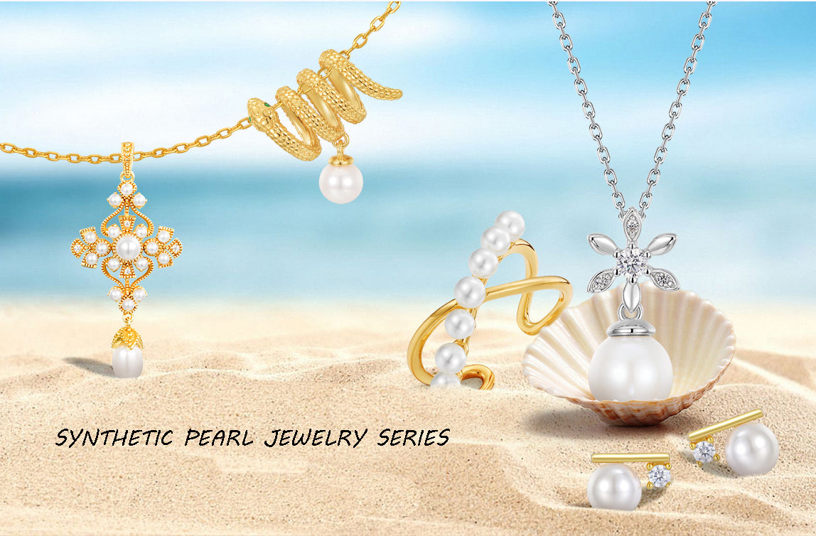 Shell Pearl and Zircon Pendant Necklace, S925 Sterling Silver with 10K Gold Plating